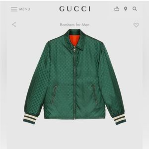 XxxL authentic nwt gucci reversible jacket